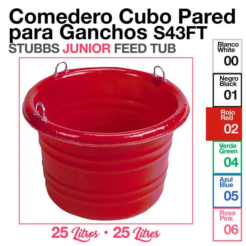 COMEDOURO DE PAREDE STUBBS S43FT 25 Litros