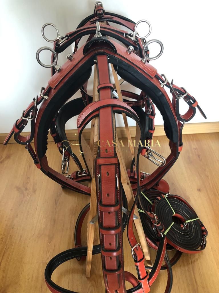 Arreios de Atrelagem Deluxe de Peitoral Engate rápido - Novo Modelo