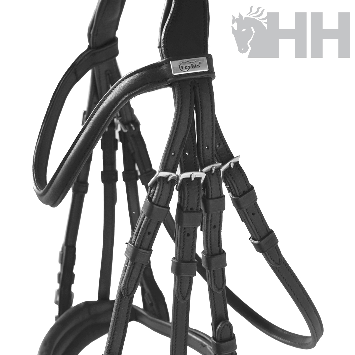 CABEÇADA INGLESA LEXHIS ELECTRA FREIO-BRIDÃO