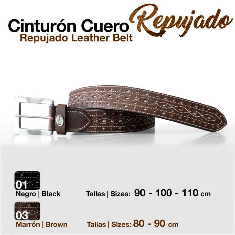 CINTO COURO REPUJADO