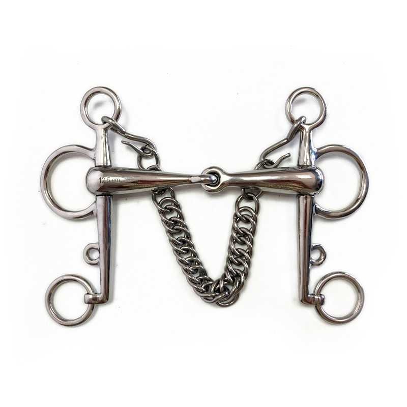 FREIO PELHAM ARTICULADO  GROSSO INOX