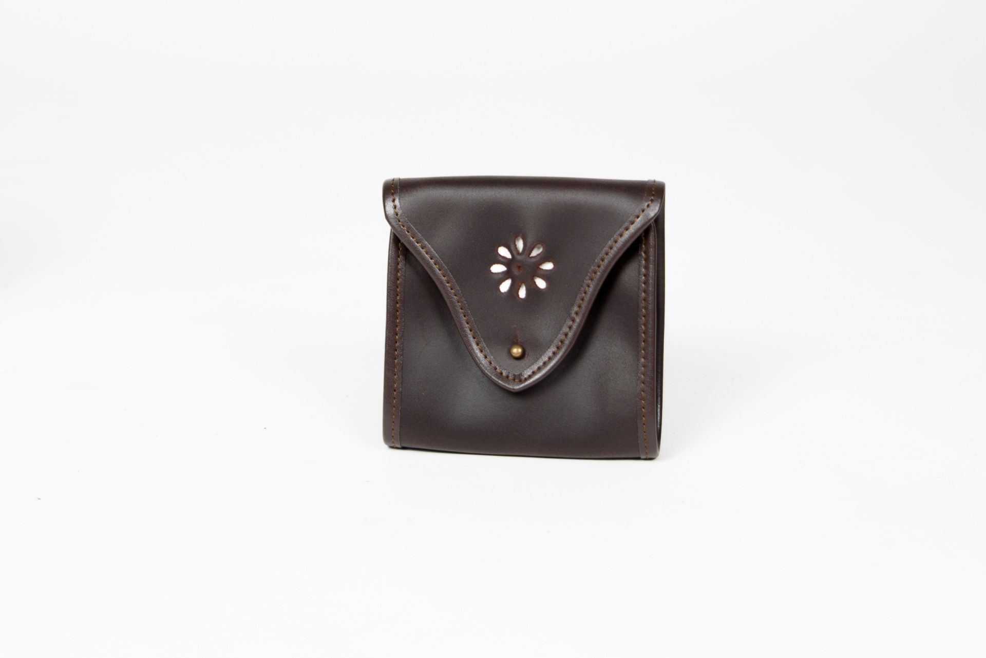 CARTUCHEIRA DE COURO OLEADO COM FLOR