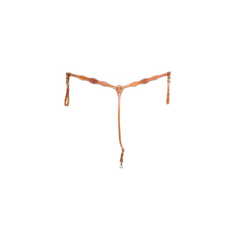 Cinturão de couro castanho claro trançado com fivela metálica