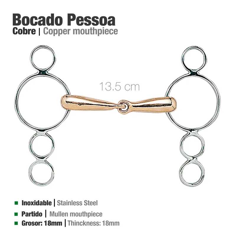FREIO PESSOA INOX COBRE 21926-U 12.5cm