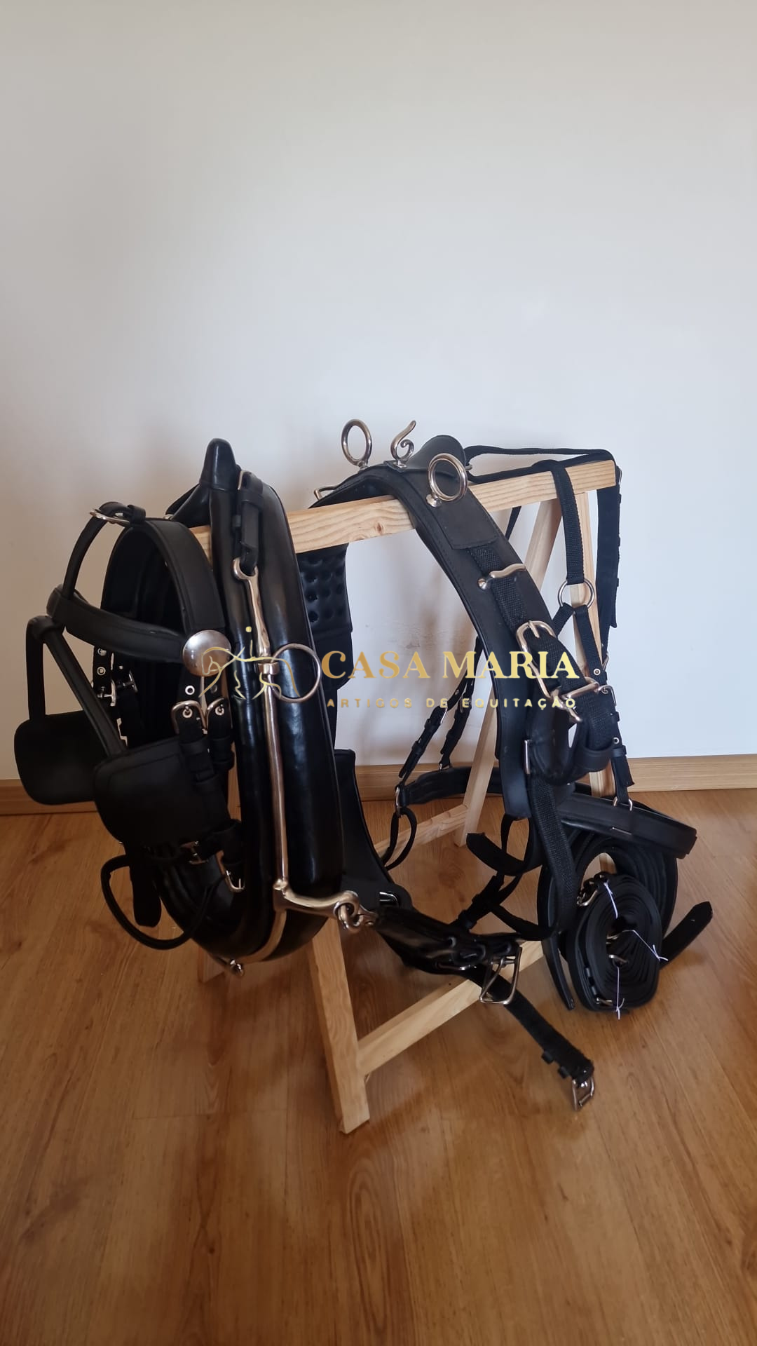 Arreios De Atrelagem C/ Coelheira e Engate Rápido - Pónei