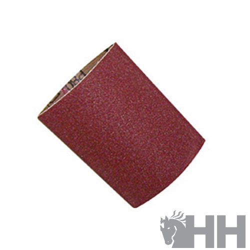 Rolo de lixa vermelha com textura granulada