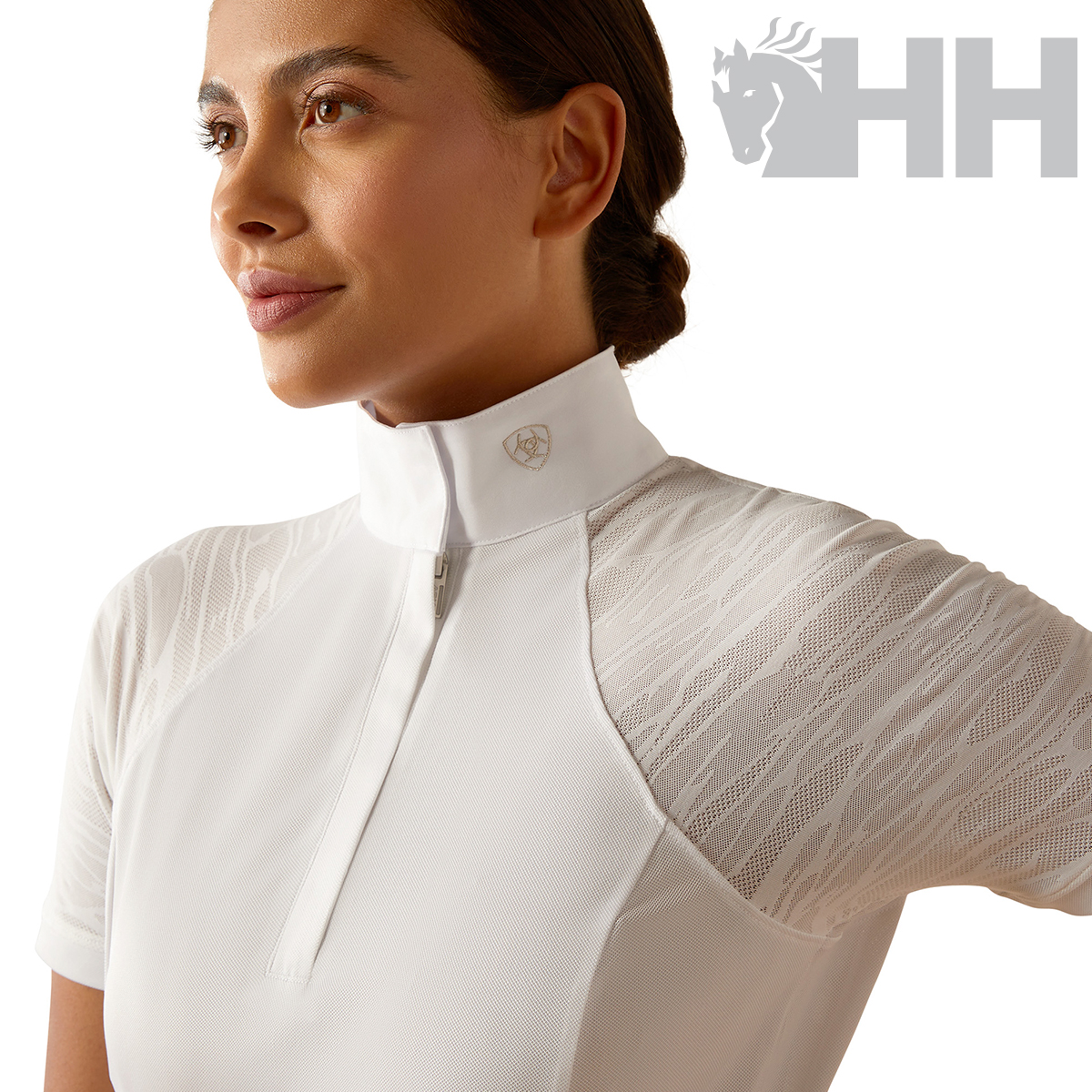 POLO CONCURSO ARIAT APTOS VENT 2.0 MANGA CURTA SENHORA