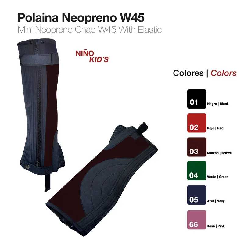 POLAINAS NEOPRENE CRI. W45 PRETO