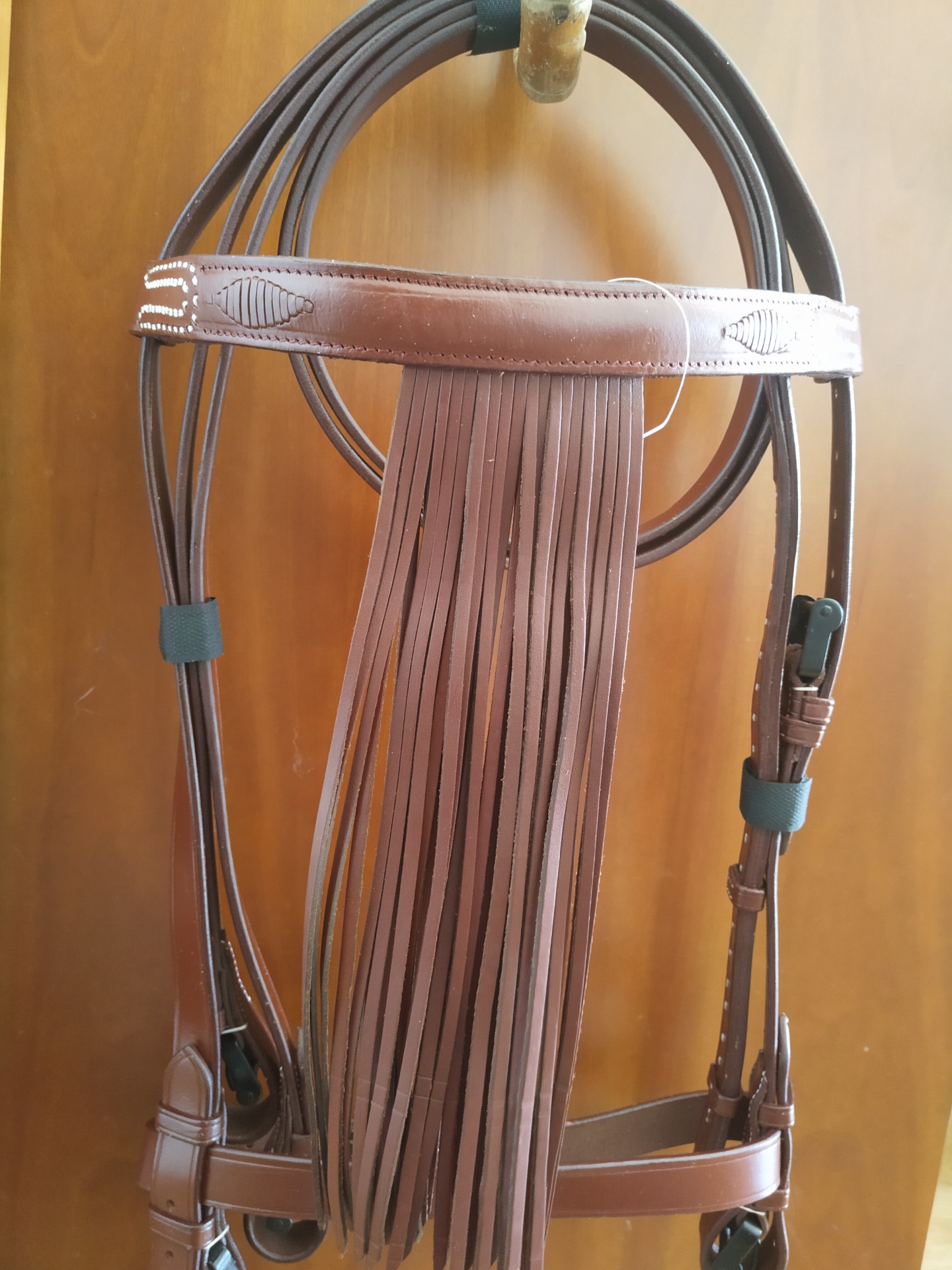 Cabeçada espanhola em couro