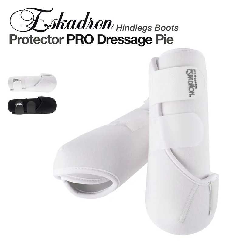 Botas de proteção brancas para pernas traseiras de cavalo Eskadron