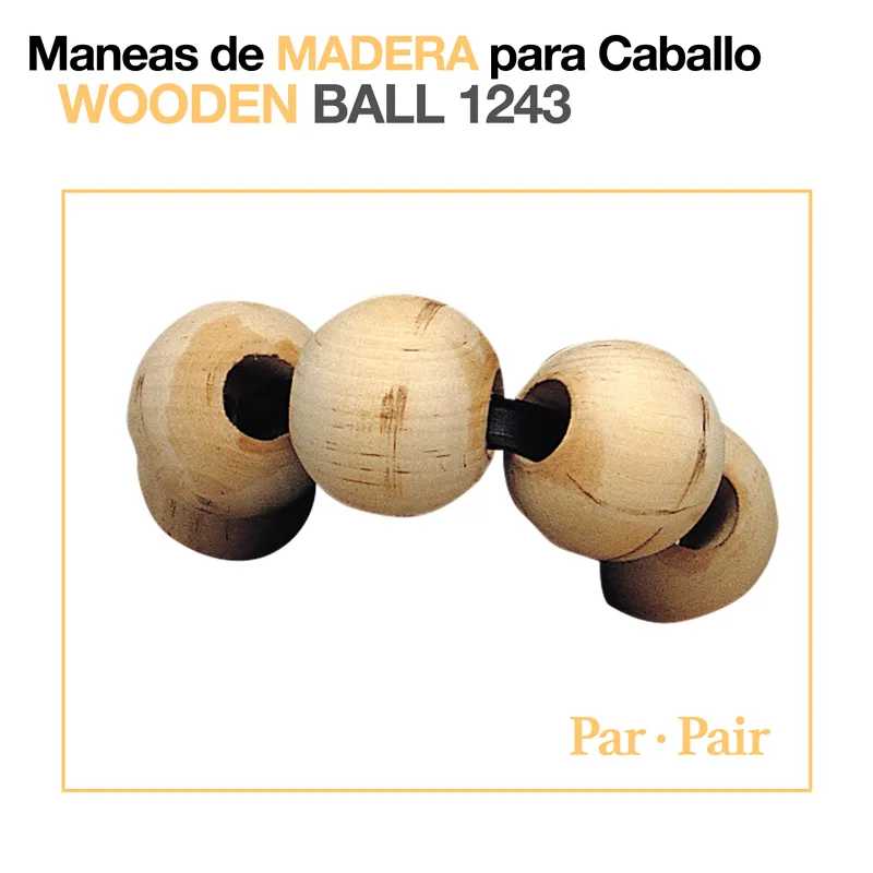 PEIA DE MADEIRA PARA CAVALO (PAR)