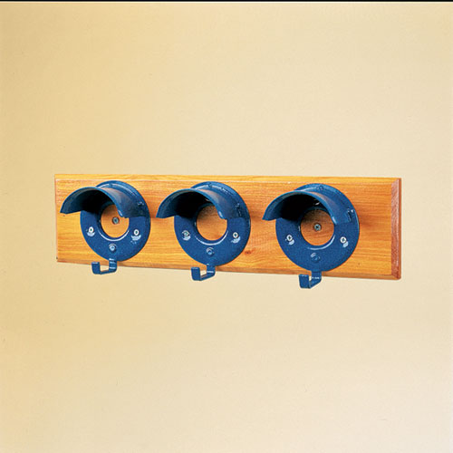 PORTA CABEÇADAS PAREDE STUBBS VISEIRA PLANA S20 (JOGO 3 SOBRE BASE MADEIRA)