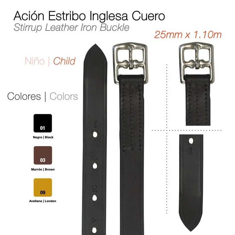 LOROS ESTRIBO INGLES CRI 25mm*1.10M