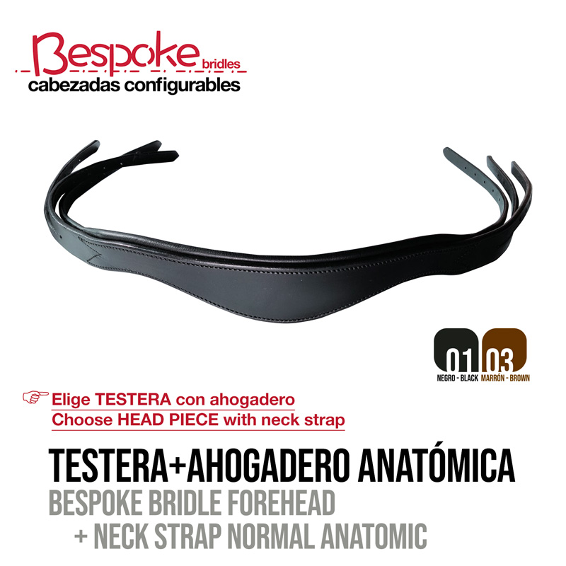 TESTEIRA & CISGOLA ANATÓMICA PARA CABEÇADA CONFIGURÁVEL