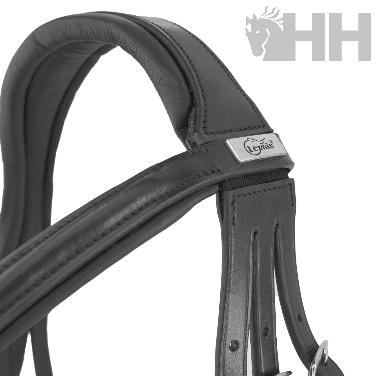 CABEÇADA INGLESA LEXHIS FLAVIA COM RÉDEAS LISAS