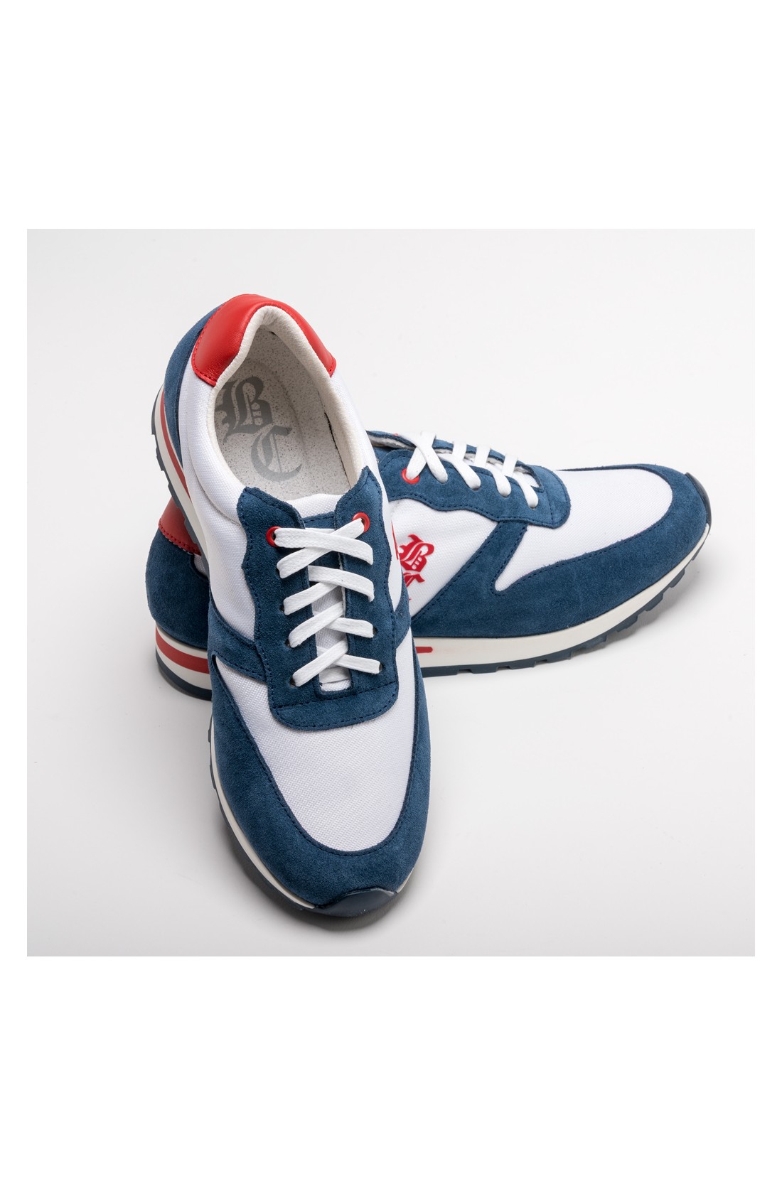 Ténis Azul e Branco British Cotton