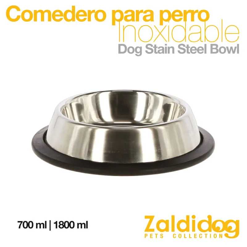 CÃO COMEDOURO INOX