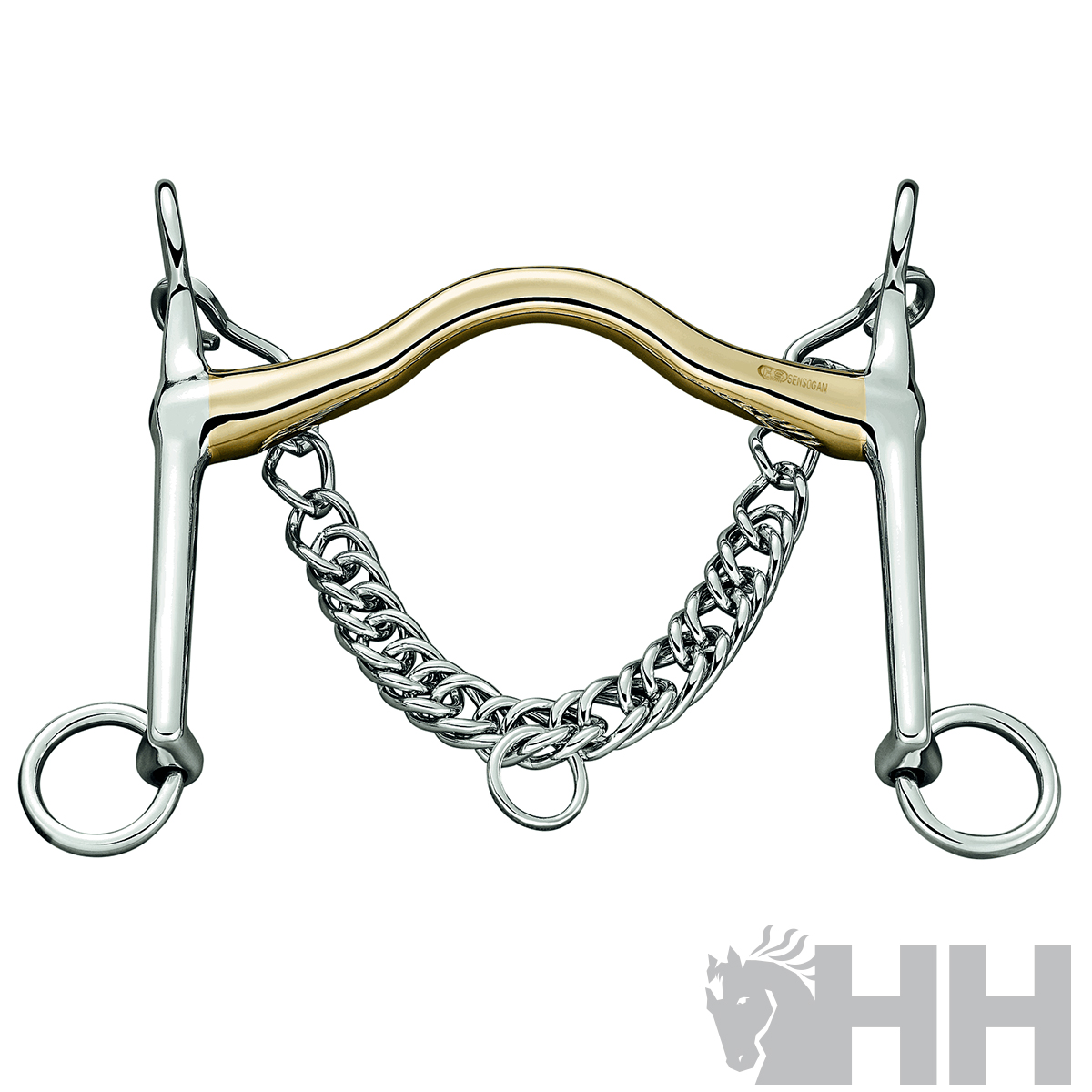 FREIO SPRENGER BASIC DRESSAGE BEMELMANS PERNA 7cm