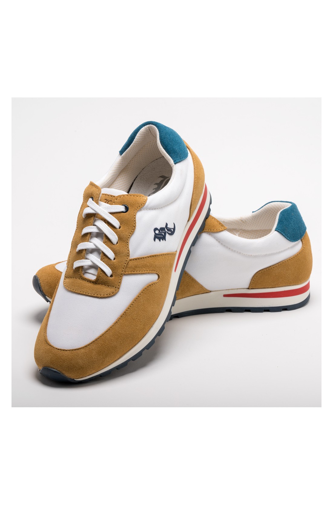 Ténis Mostarda e Azul British Cotton