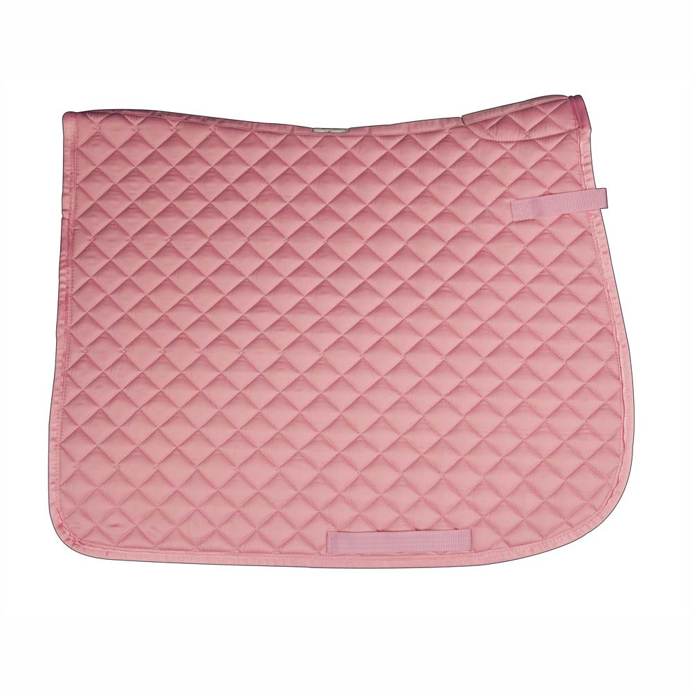 tampo de sela cor-de-rosa acolchoado com padrão losango