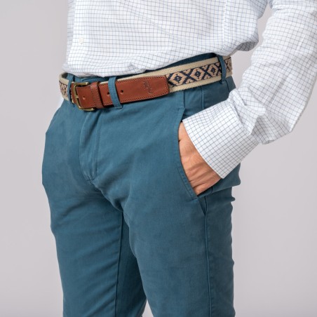 CALÇAS CHINO CLASSIC AZUL DUCATI