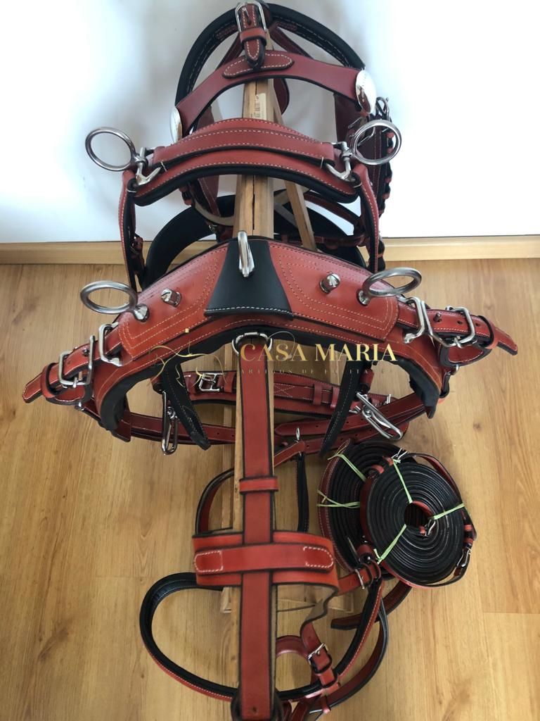 Arreios de Atrelagem Deluxe de Peitoral Engate rápido - Novo Modelo