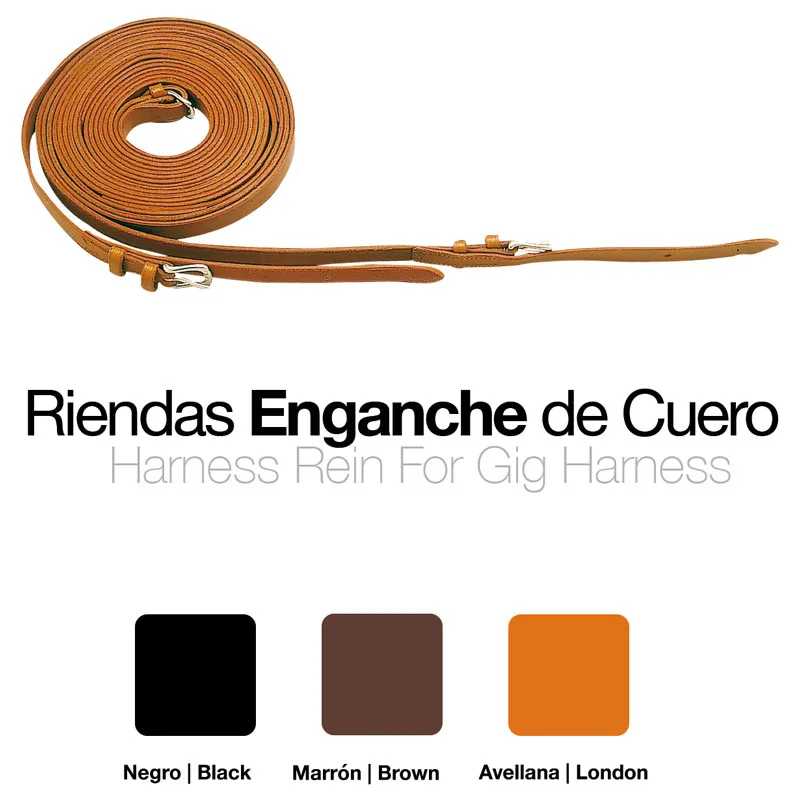 RÉDEAS DE ENGATAR EM COURO (SOLTAS)