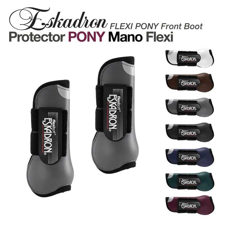 Botas de proteção para pónis Eskadron Flexi em várias cores com velcro
