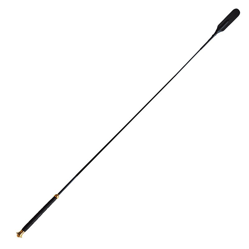 Vara de dressage com cabo dourado