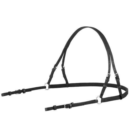 ARREIO DE ENGATAR LEXHIS BERLIN NYLON/COURO PEITORAL