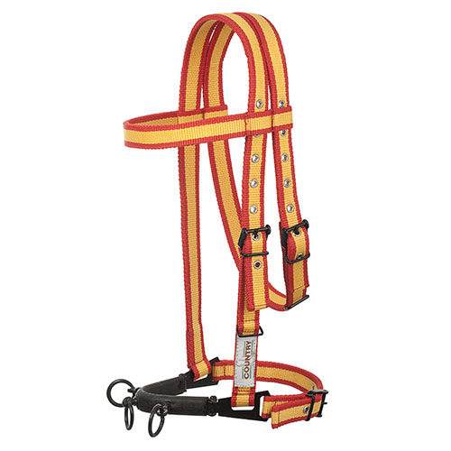 CABEÇADA SERRETA VAQUEIRA HH NYLON C/CISGOLA 3 PILARES FORRADA