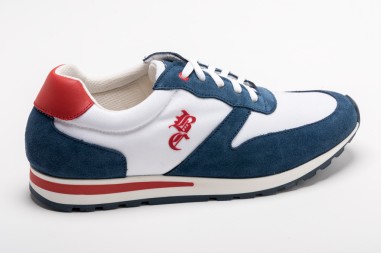 Ténis Azul e Branco British Cotton