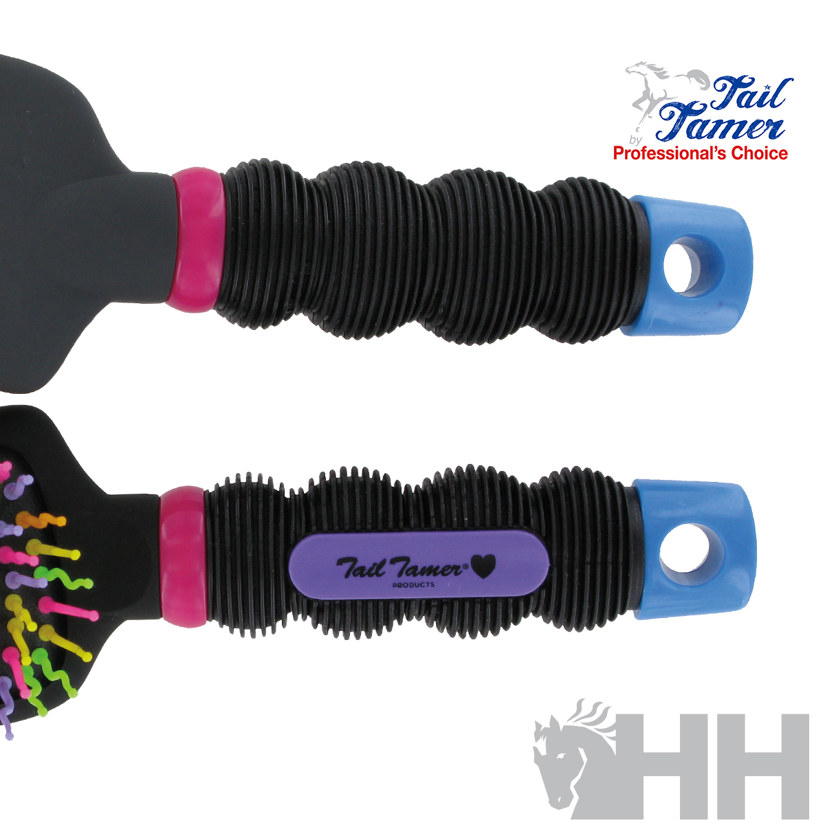 ESCOVA PROFESSIONAL'S CHOICE TAIL TAMER PARA CRINAS E RABADA RAINBOW CURVO