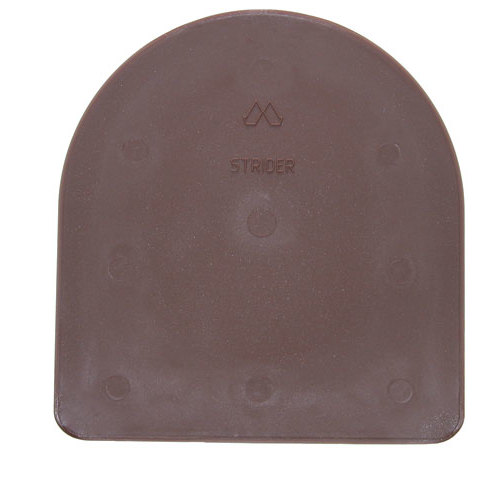 Paleta castanha para manteiga ou queijo com texto STRIDER