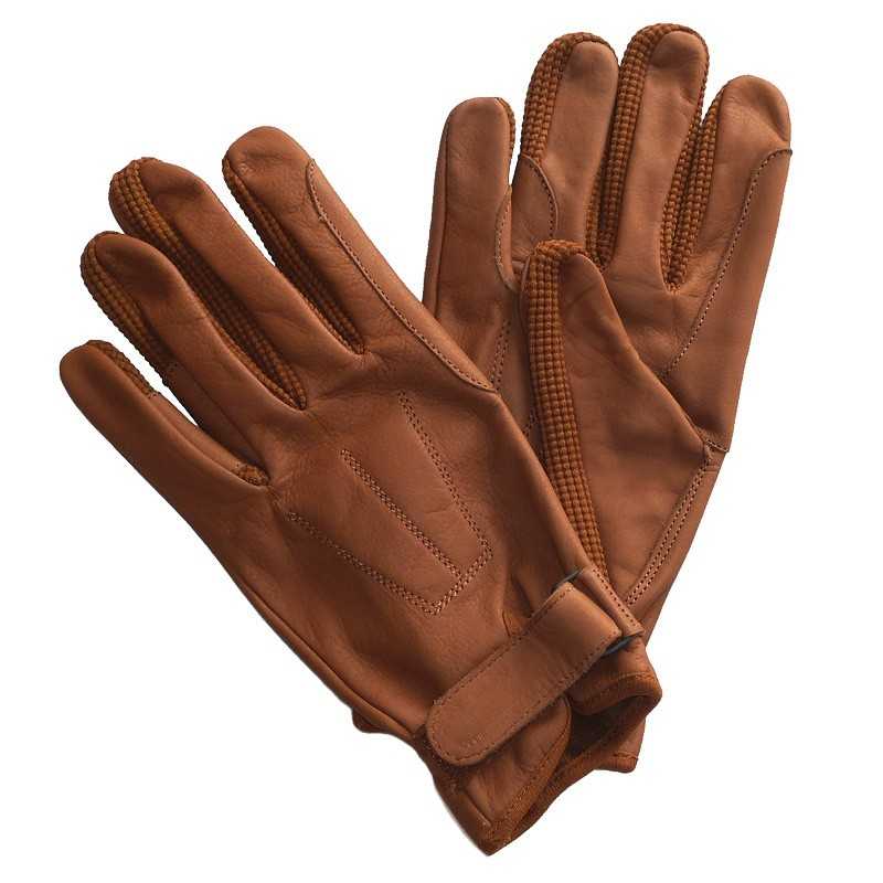 Luvas de napa e tecido