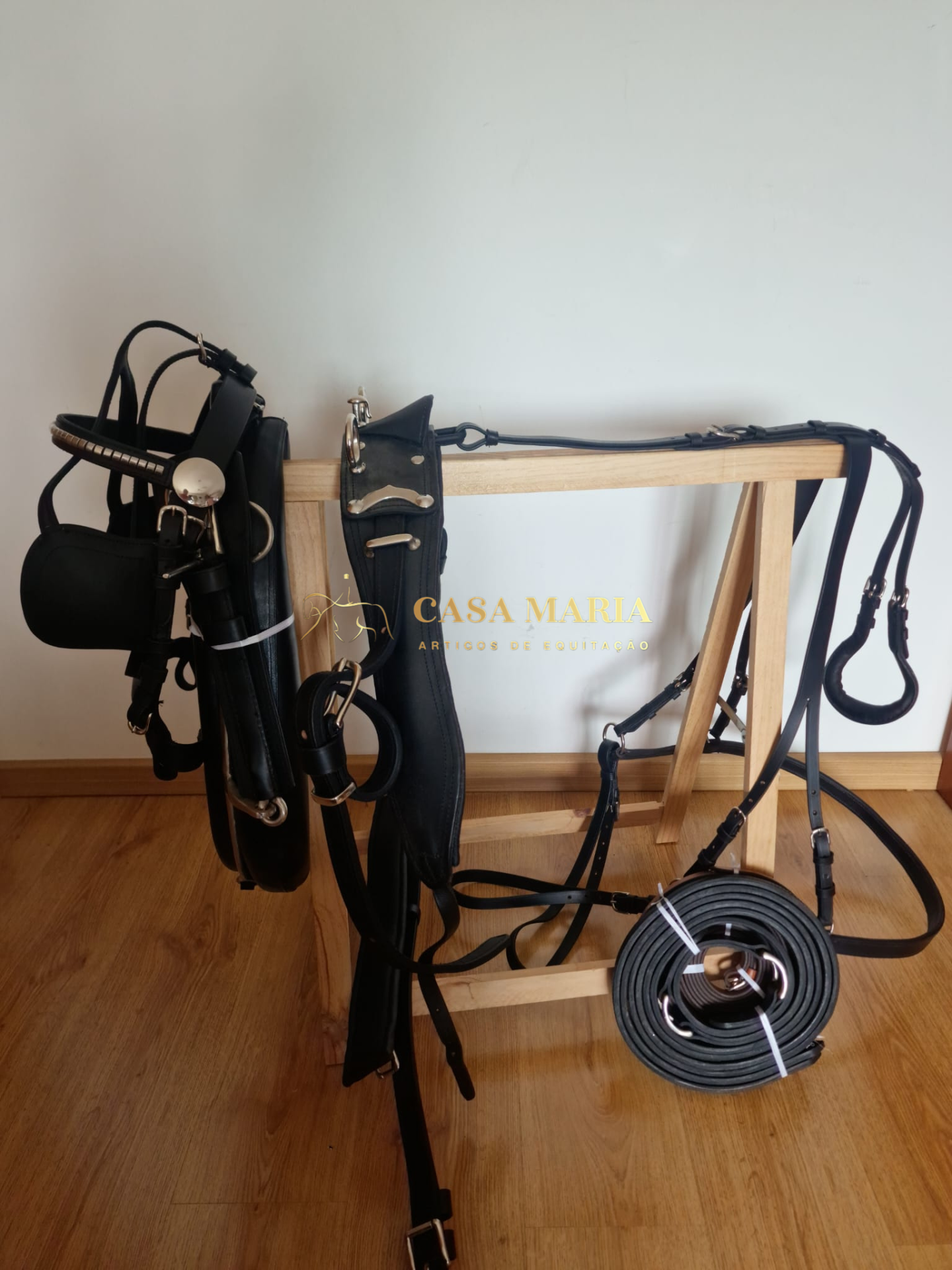 Arreios De Atrelagem Com Coelheira - Em couro