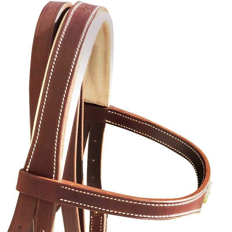 Cabeçada MARJOMAN modelo LUSITANIA com testeira acolchoada