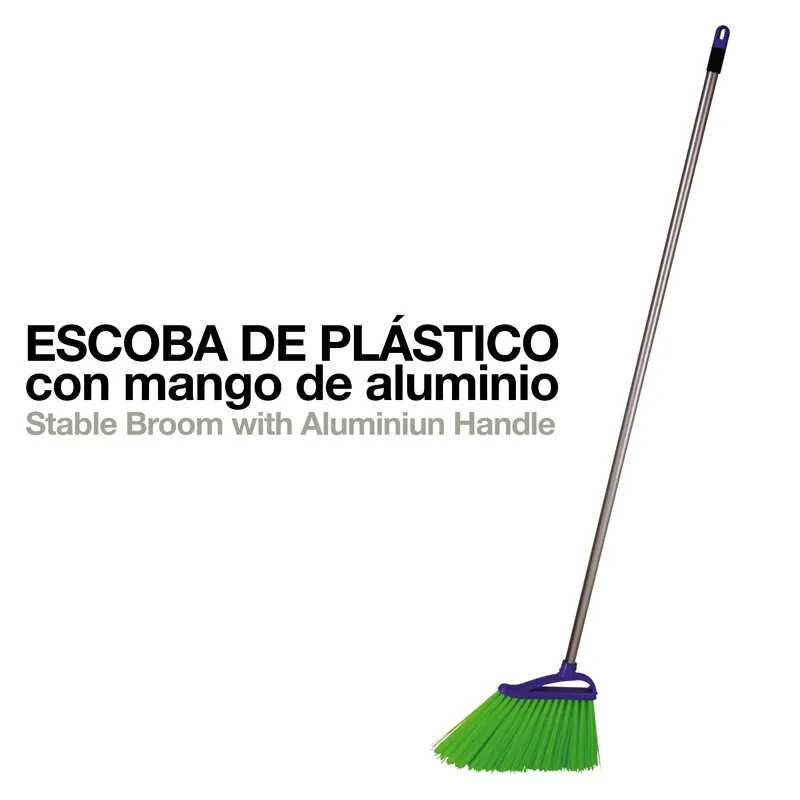 ESCOVA PLÁSTICO COM CABO DE ALUMÍNIO