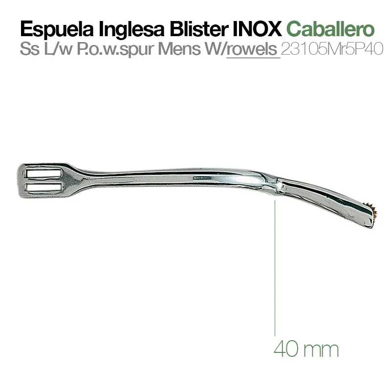 ESPORA INGLESA BLISTER INOX HOMEM 23105 MR5P-40
