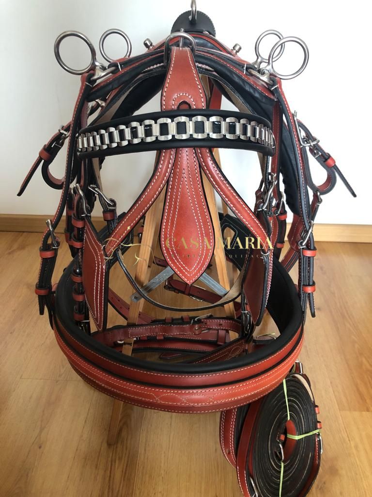 Arreios de Atrelagem Deluxe de Peitoral Engate rápido - Novo Modelo