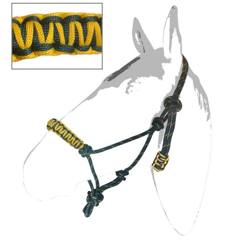 CABEÇÃO DE CORDA com focinheira forrada