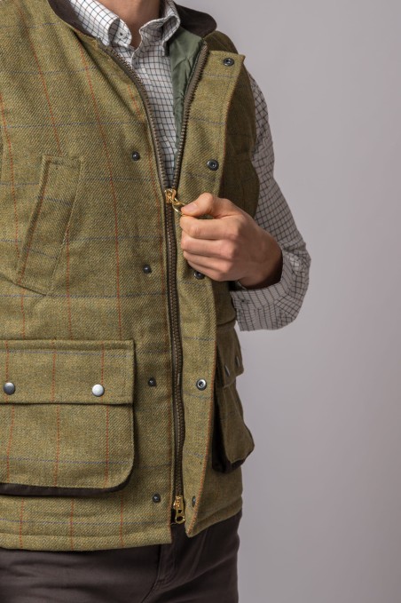 COLETE TWEED FOREST GREEN