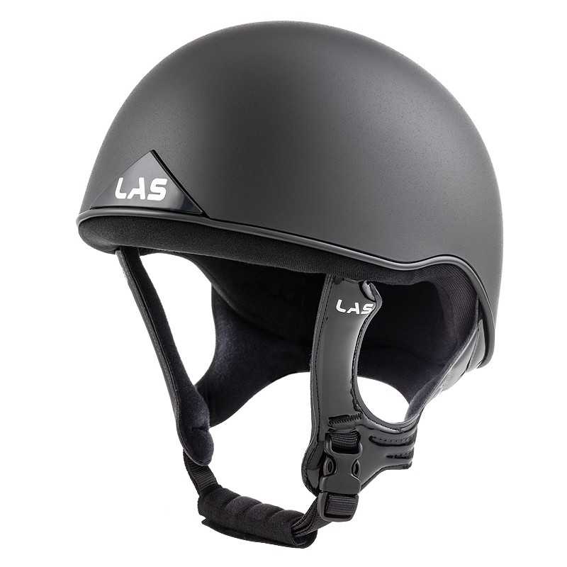 Capacete de proteção cinzento fosco com logotipo LAS