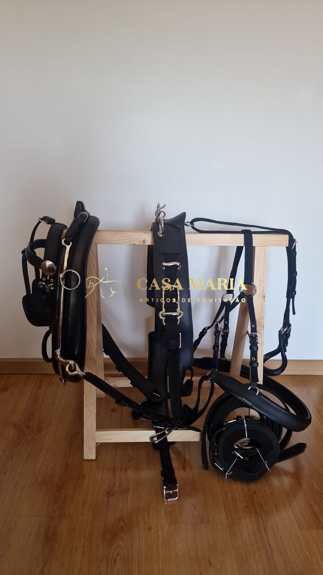 Arreios De Atrelagem C/ Coelheira e Engate Rápido - Pónei