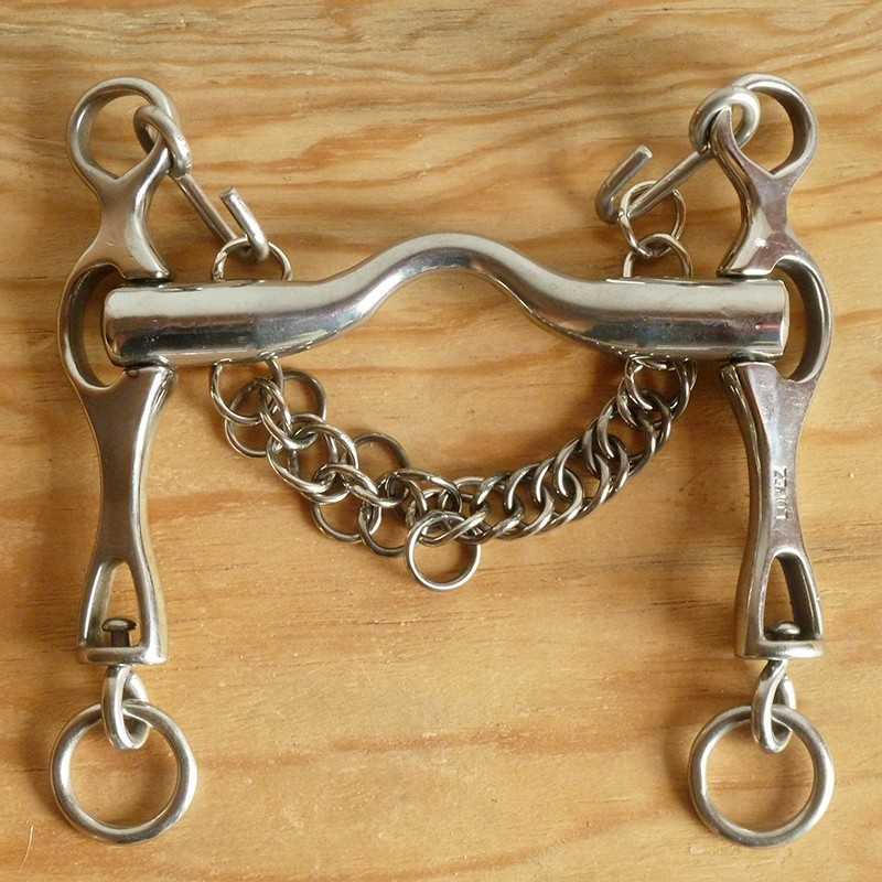 FREIO PORTUGUÊS INOX. LÓPEZ/ROLDÁN EMBOCADURA LISA