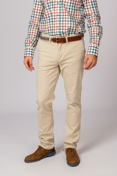 CALÇAS CHINO CLASSIC BEJE