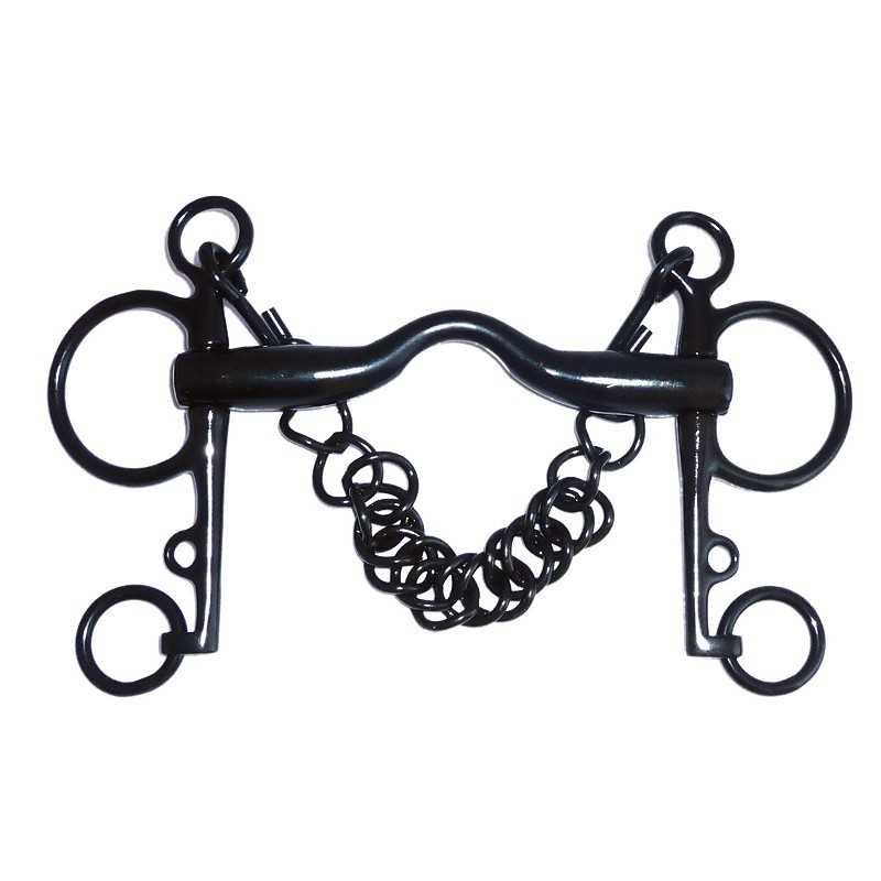 FREIO PELHAM PAVONADO BARBELA