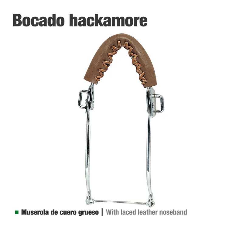FREIO HACKAMORE COURO GROSSO 25112