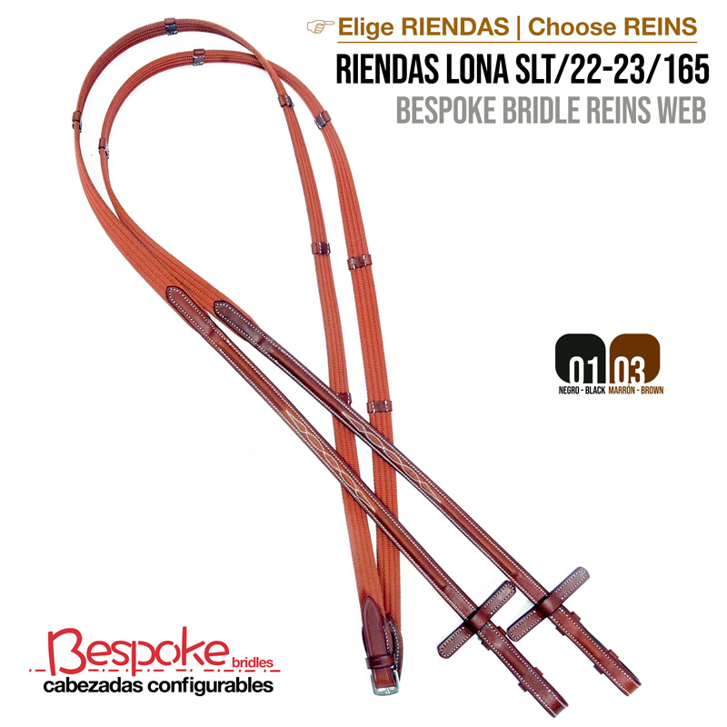 RÉDEAS EM LONA PARA CABEÇADA CONFIGURÁVEL  SLT/22-23/165