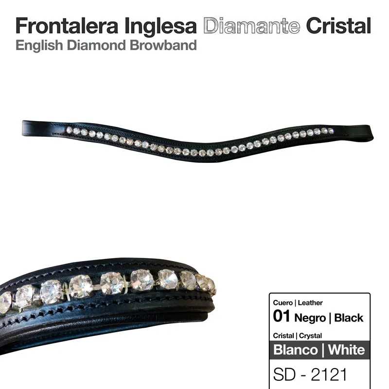 TESTEIRA INGLESA DIAMANTE CRISTAL